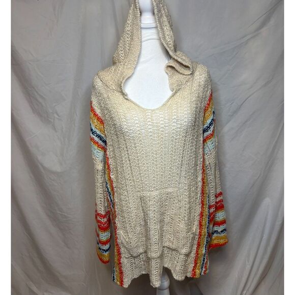 Easel Los Angeles Knit Pullover Sweater Hoodie Womens Stylish - Picture 2 of 5